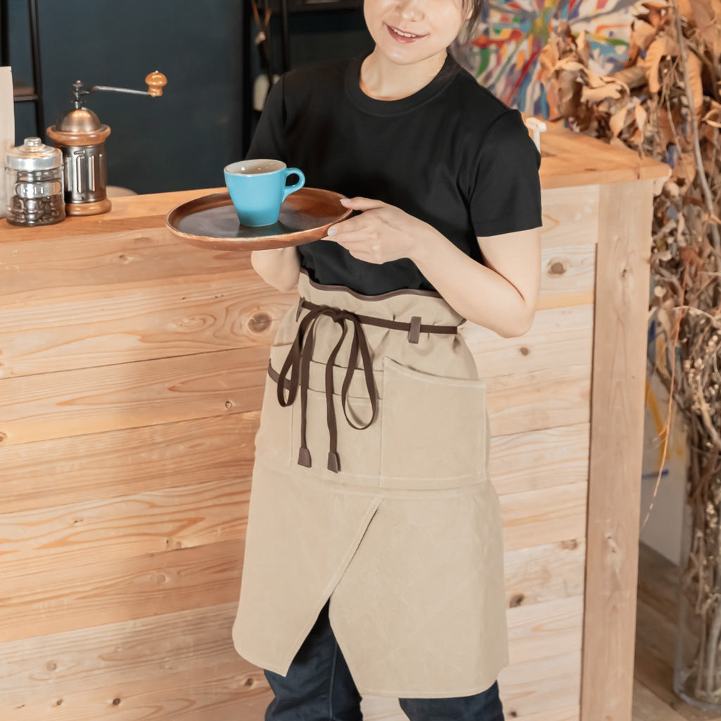 サエラアキアカネエプロン 1_Kurashiki canvas scissor apron, dark black_202410