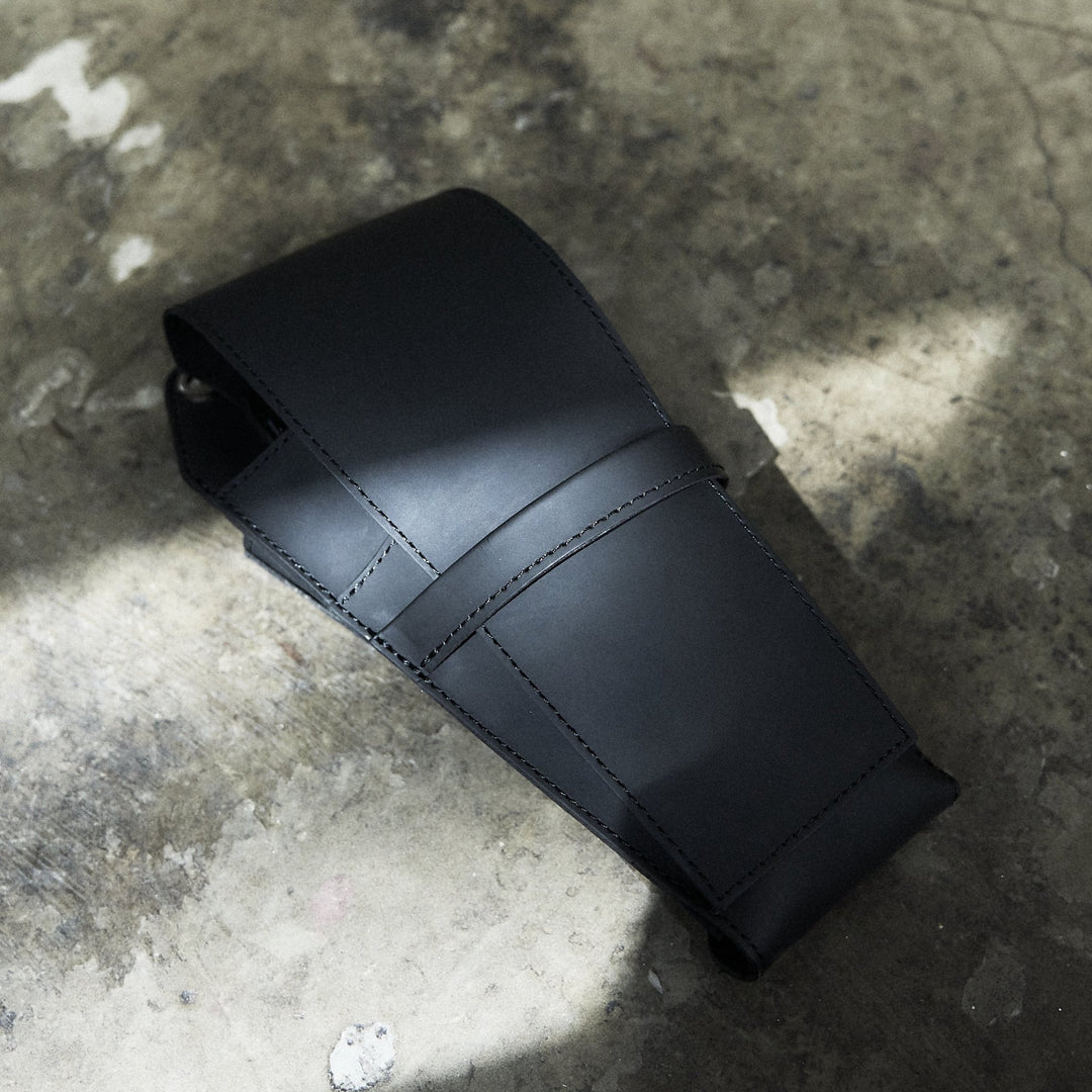 ラバータッチレザーのシザーケース ヘキサゴン TH004 aruci